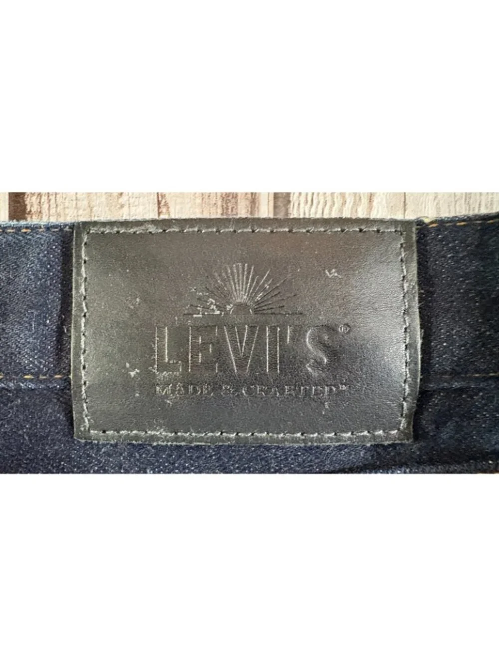 LEVI’S Made & Crafted Needle Narrow Denim Jeans size 36x34 blue Fabric Japanese